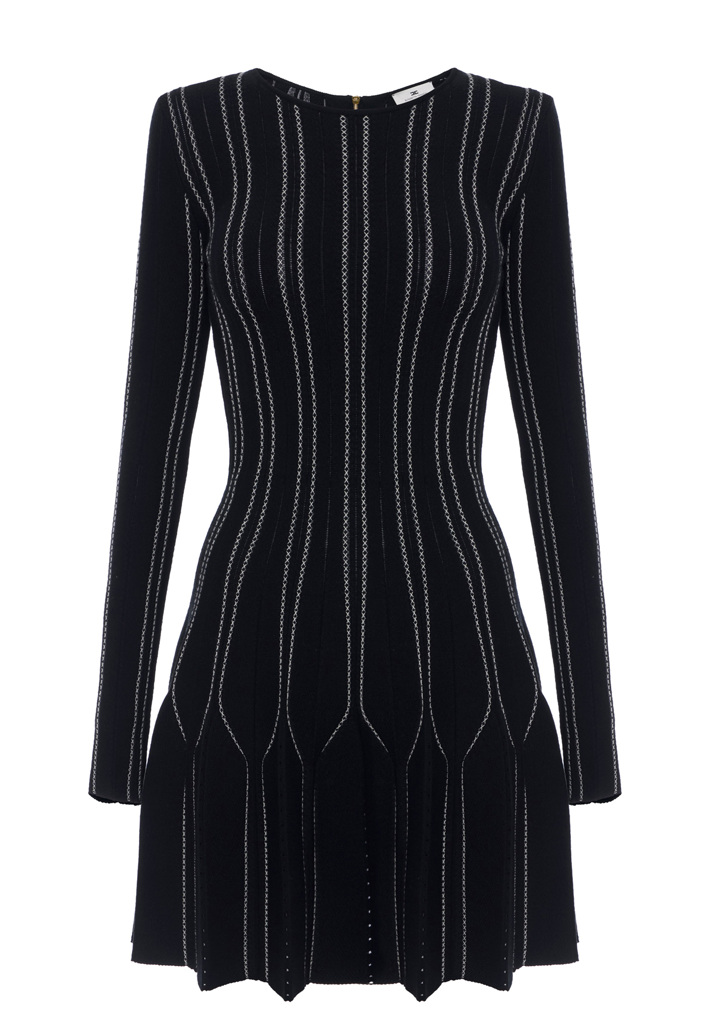 Мини-платье из смесовой вискозы ELISABETTA FRANCHI