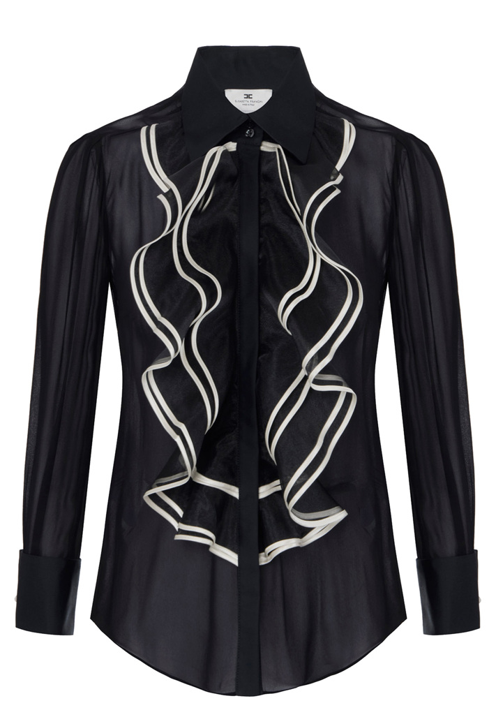 Блуза из вискозы ELISABETTA FRANCHI