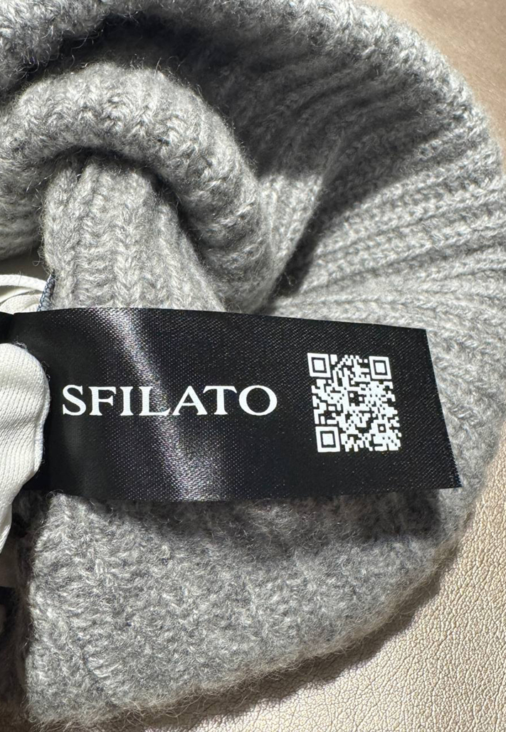 Шапка с двойным отворотом SFILATO  - Кашемир