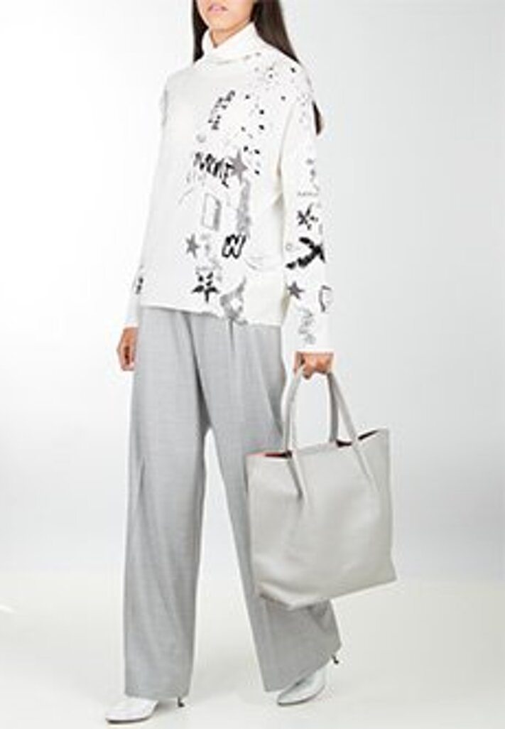Джемпер с высоким воротником ERMANNO SCERVINO