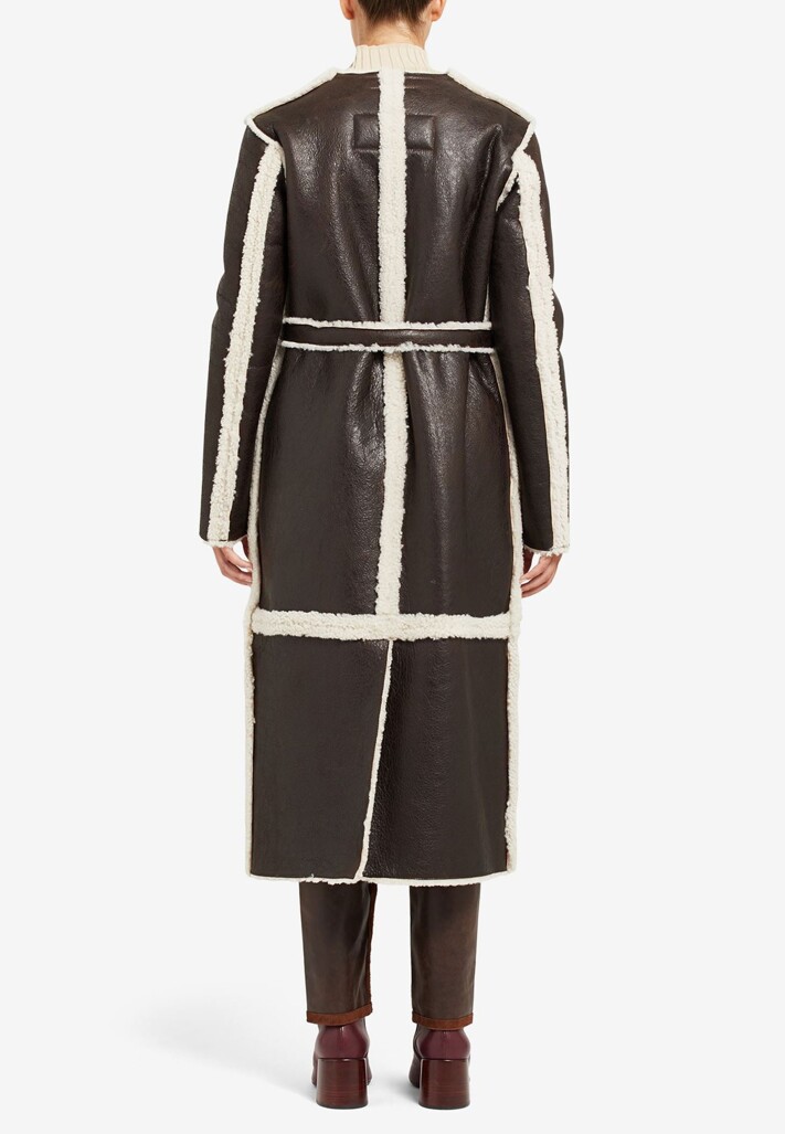 Дубленка MM6 Maison Margiela  - Кожа