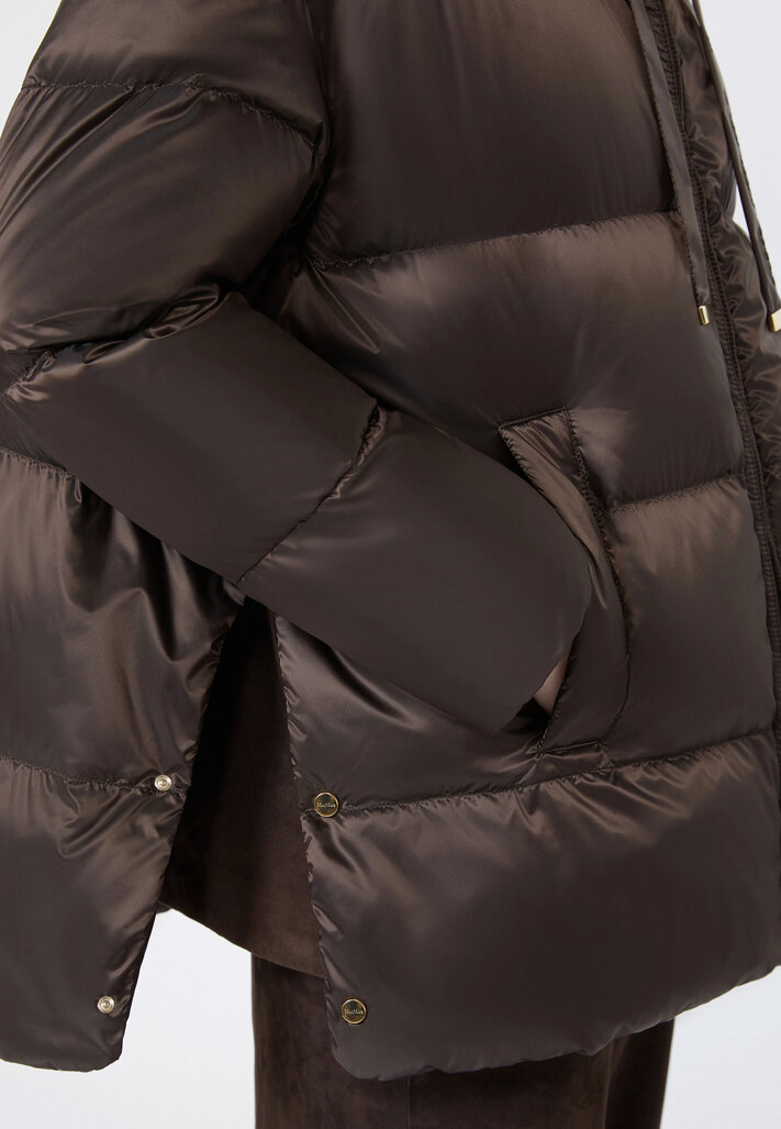 Пуховик MAX MARA  - Полиамид - цвет коричневый