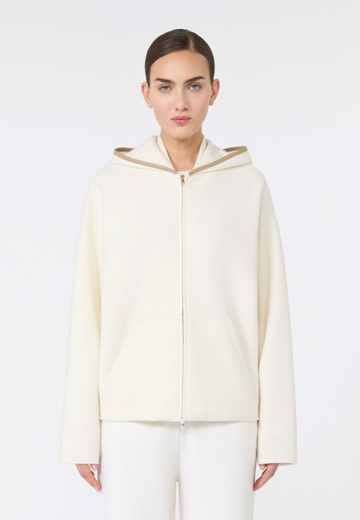 Полупальто из шерсти и кашемира MAX MARA