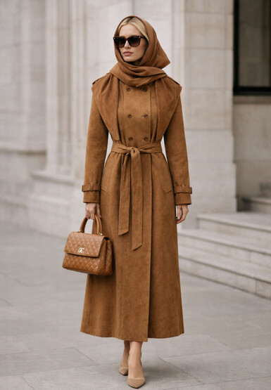 Тренч с косынкой SFILATO