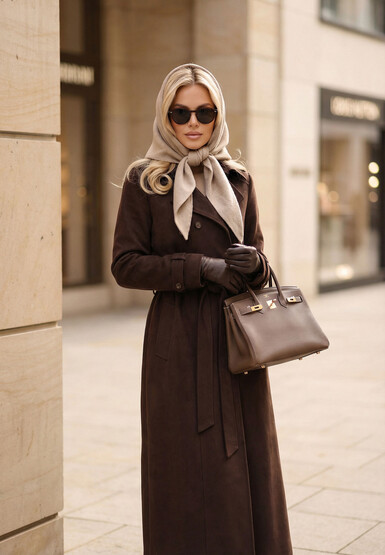 Тренч с косынкой SFILATO