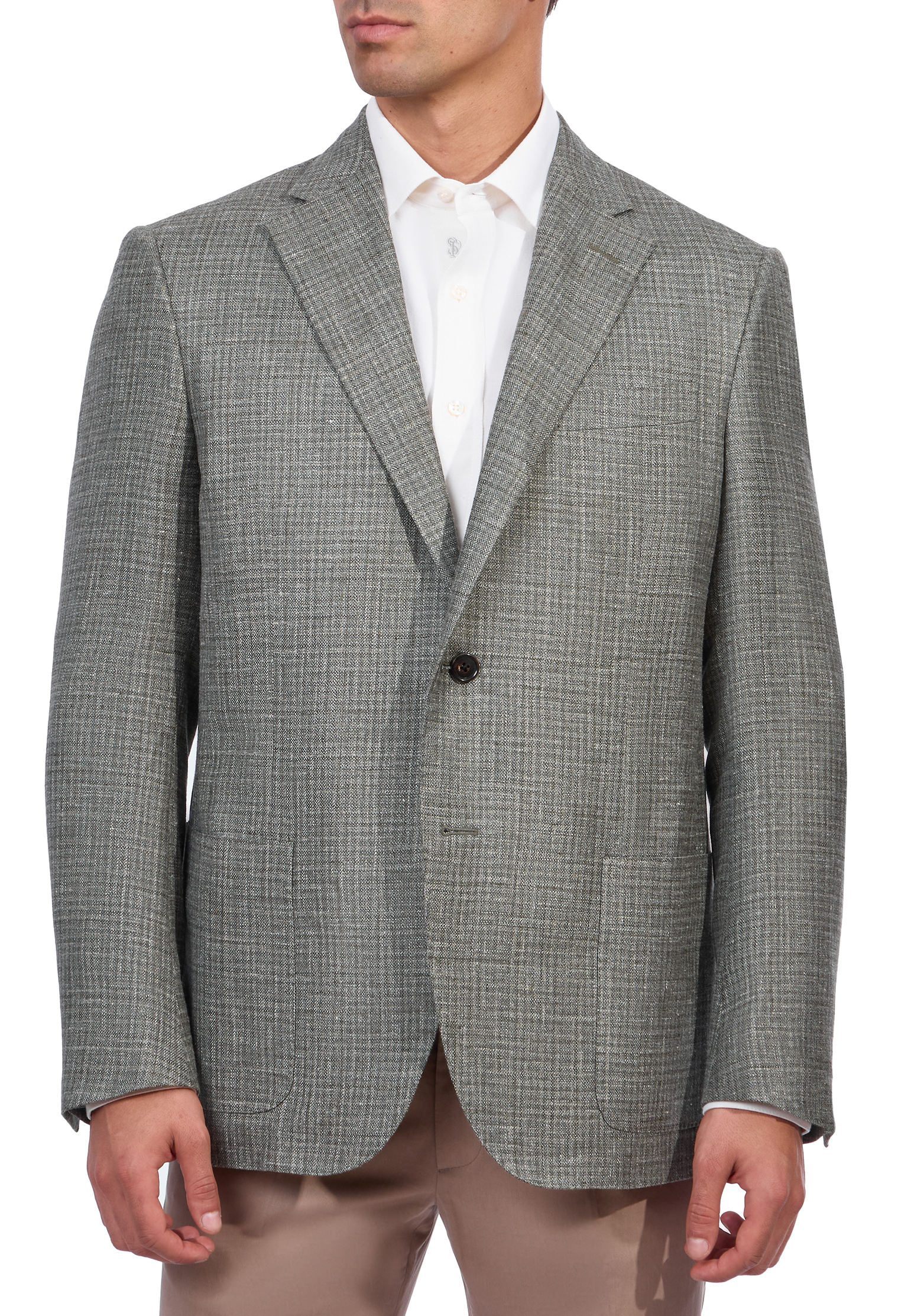 Пиджак CORNELIANI  52 размера - цвет зеленый