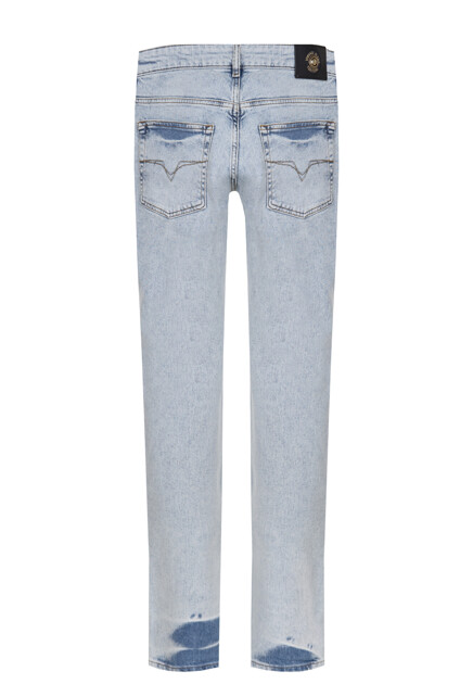 Джинсы с вываренным эффектом  VERSACE JEANS COUTURE - ИТАЛИЯ