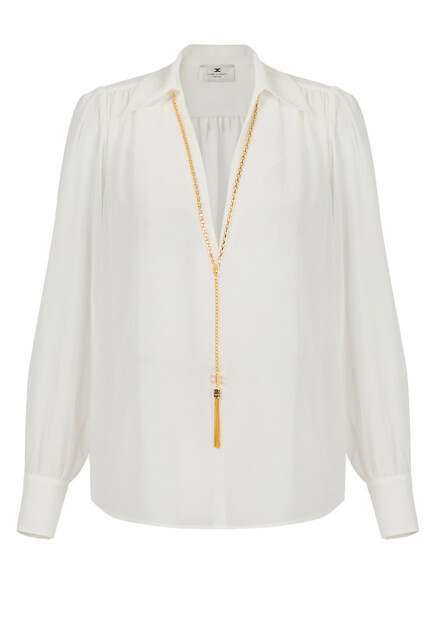 Блуза однотонная ELISABETTA FRANCHI