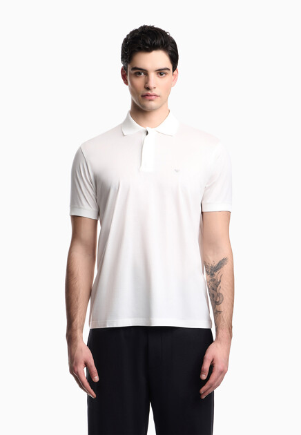Поло EMPORIO ARMANI  - Хлопок, Лиоцелл