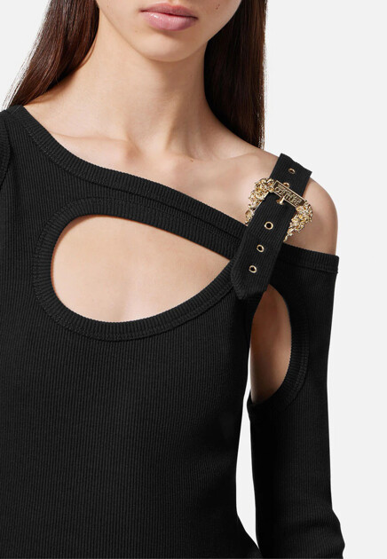 Джемпер с фигурными вырезами VERSACE JEANS COUTURE