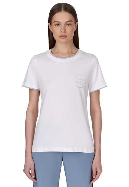 Футболка LUISA SPAGNOLI  - Хлопок - цвет белый