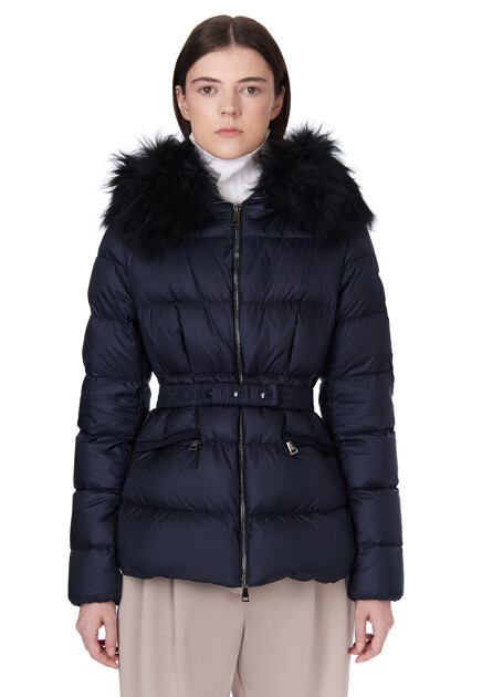 Пуховик MONCLER  - Полиамид - цвет синий