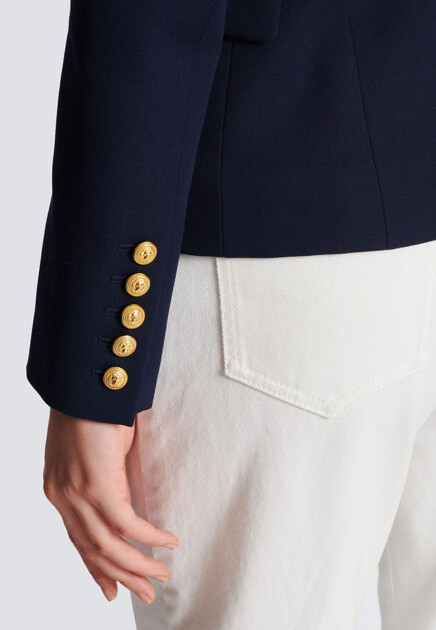Однобортный пиджак из шерсти BALMAIN - ФРАНЦИЯ