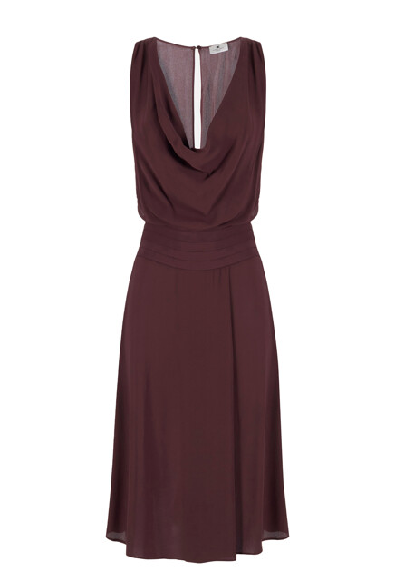 Платье из вискозного жоржета ELISABETTA FRANCHI