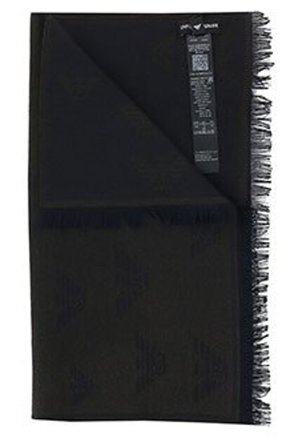 Коричневый шарф EMPORIO ARMANI