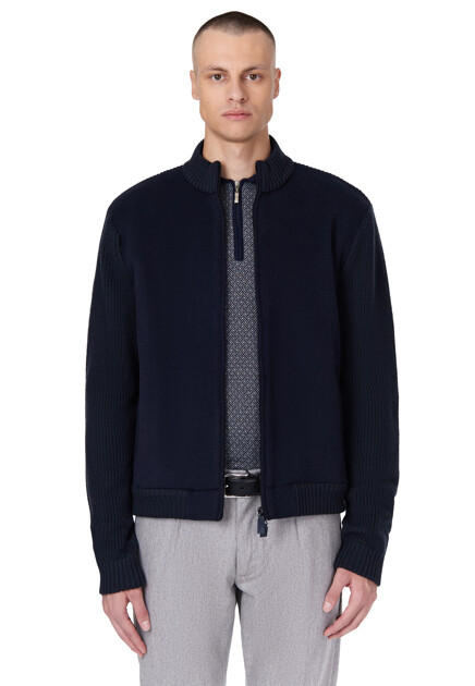 Куртка EMPORIO ARMANI  - Шерсть - цвет синий