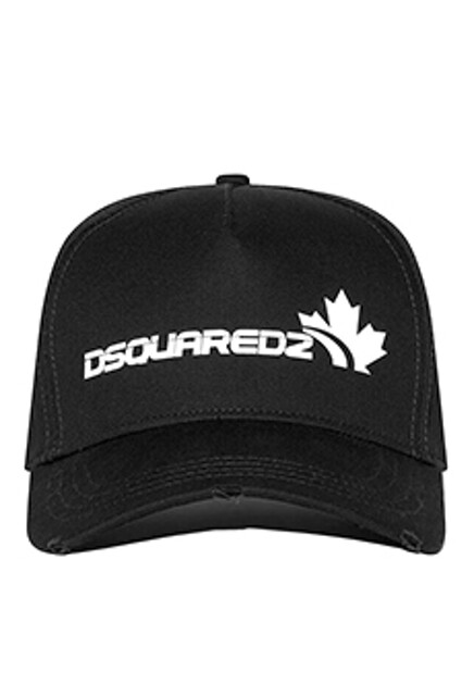 Черная бейсболка с контрастным логотипом DSQUARED2