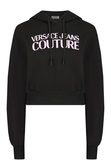 Укороченное худи с логотипом VERSACE JEANS COUTURE