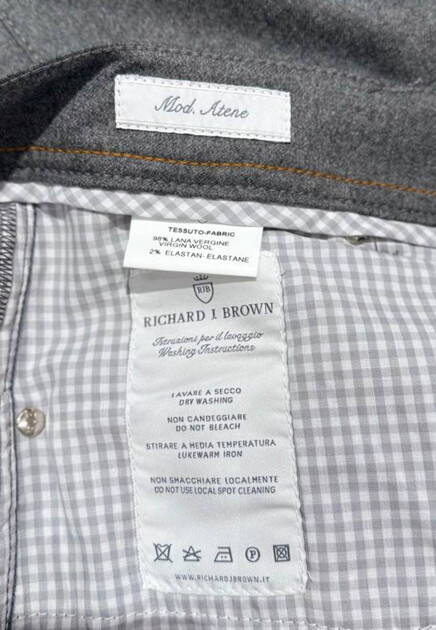 Брюки из шерсти RICHARD J. BROWN - ИТАЛИЯ