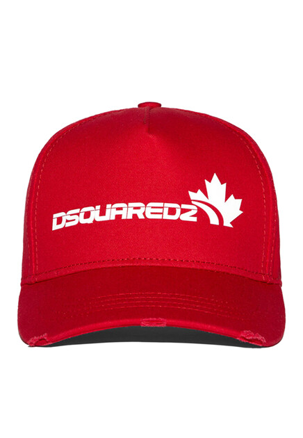 Красная бейсболка с логотипом  DSQUARED2 - ИТАЛИЯ