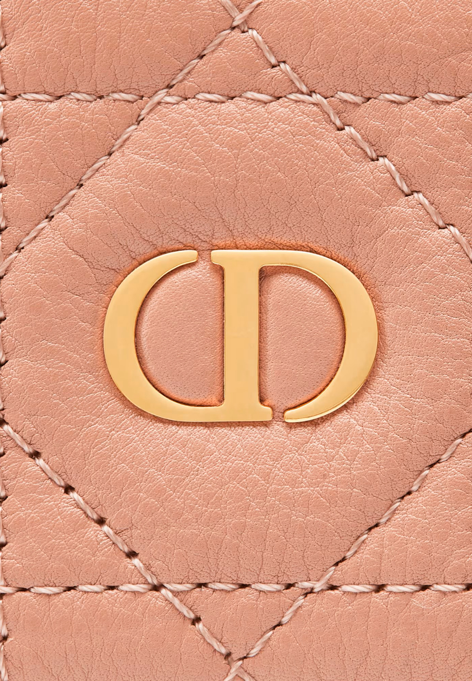 Картхолдер DIOR  - Кожа - цвет бежевый