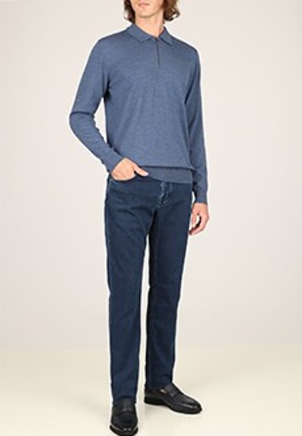Синий джемпер CORNELIANI