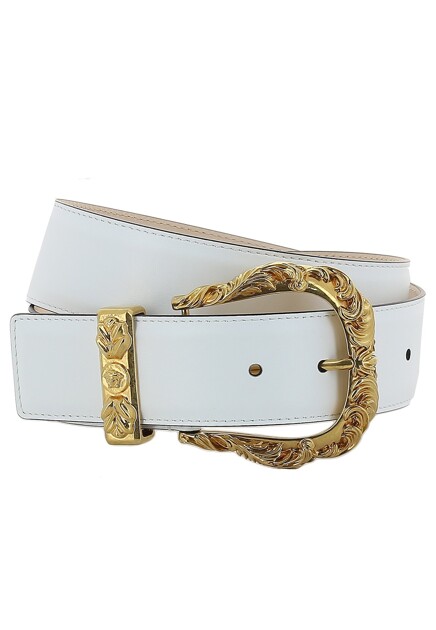 Белый ремень VERSACE