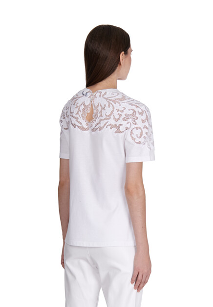 Футболка ERMANNO SCERVINO  - Хлопок - цвет белый