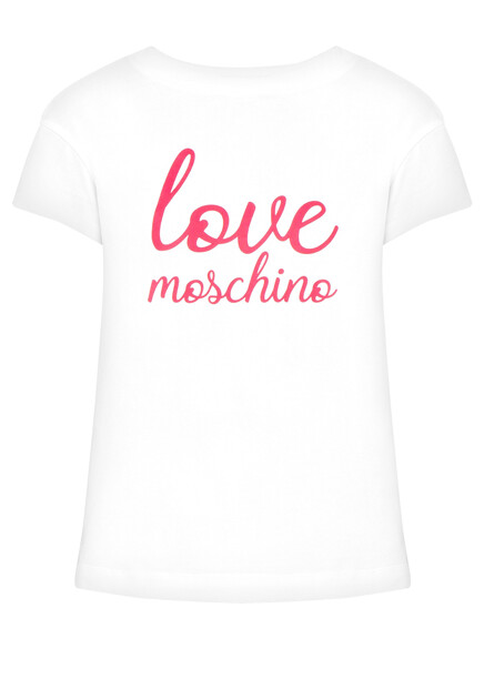 Футболка с лого-принтом MOSCHINO Love