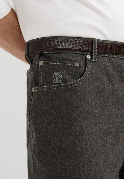 Брюки из шерсти BRUNELLO CUCINELLI