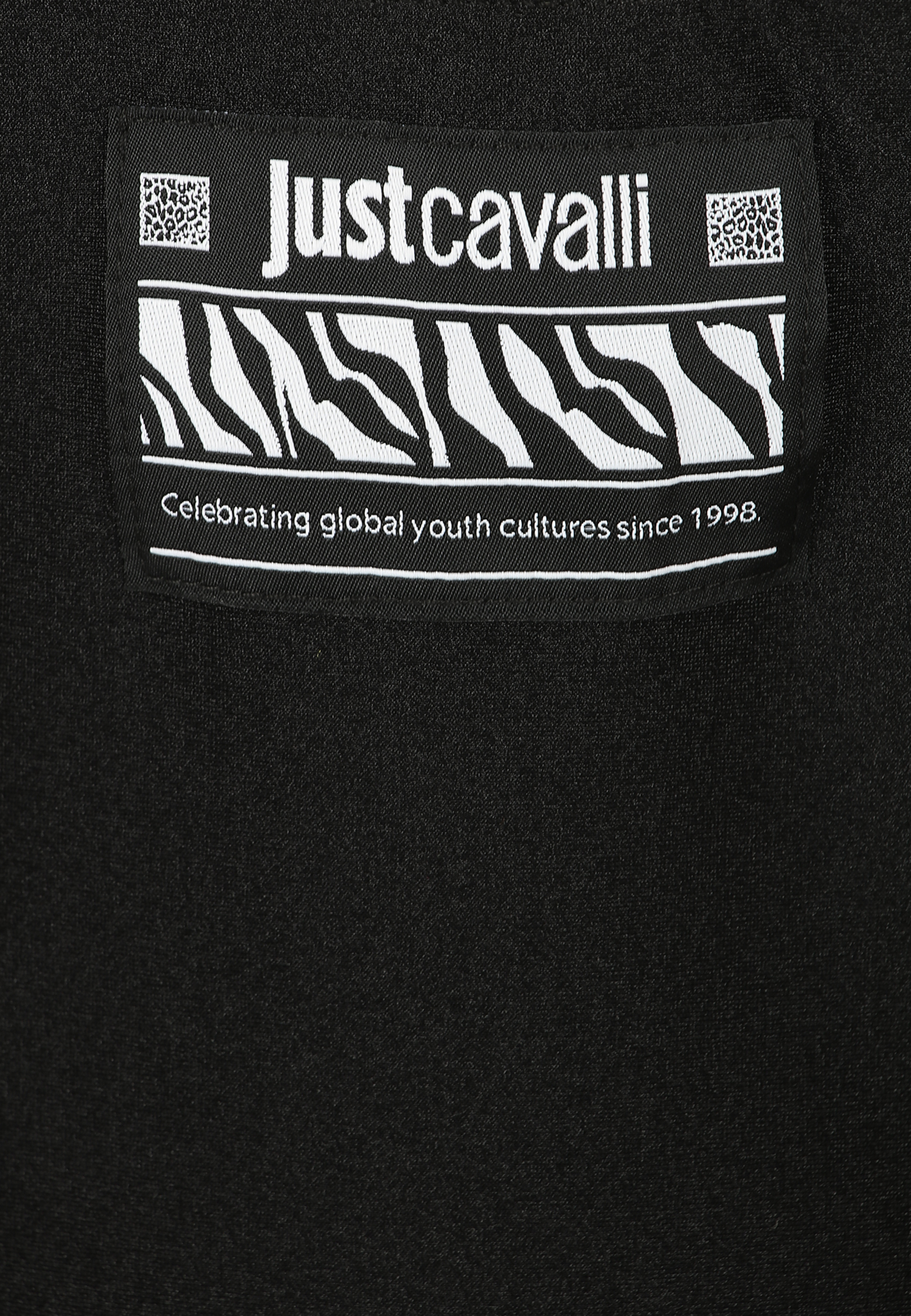 Мини-платье с логотипированными бретелями JUST CAVALLI