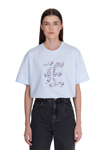 Футболка ERMANNO SCERVINO  - Хлопок