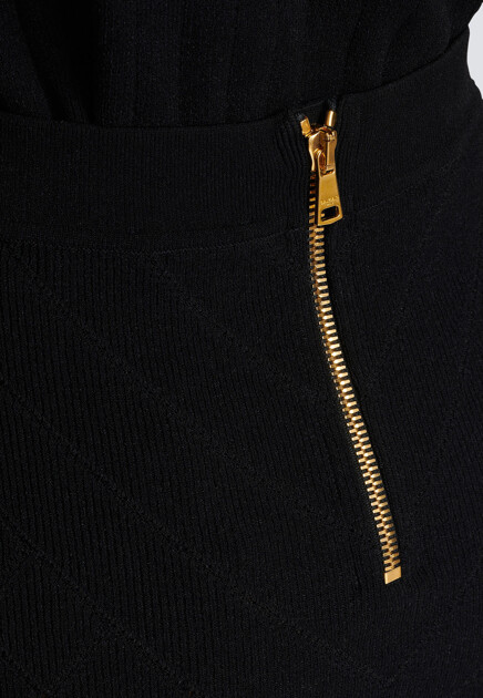 Мини-юбка из смесовой вискозы BALMAIN