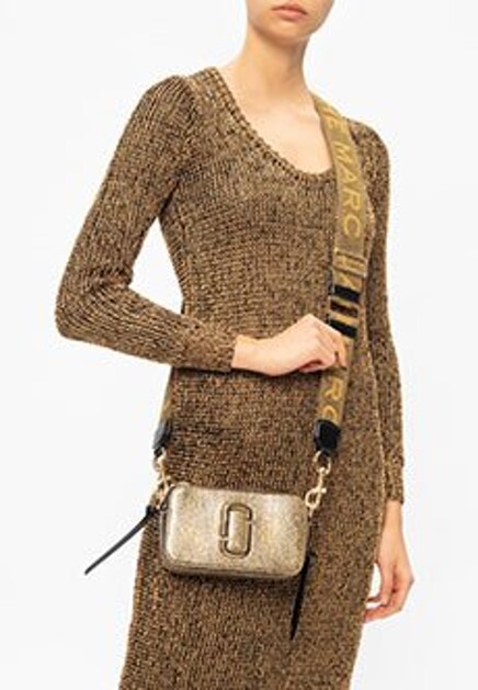 Золотая сумка The Snapshot Metallic MARC JACOBS