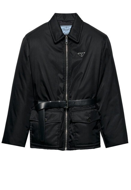 Куртка рубашечного кроя с поясом  PRADA