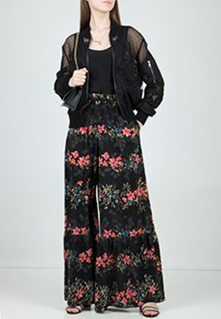Струящиеся брюки с эластичным поясом VALENTINO RED