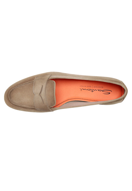 Замшевые лоферы SANTONI - ИТАЛИЯ
