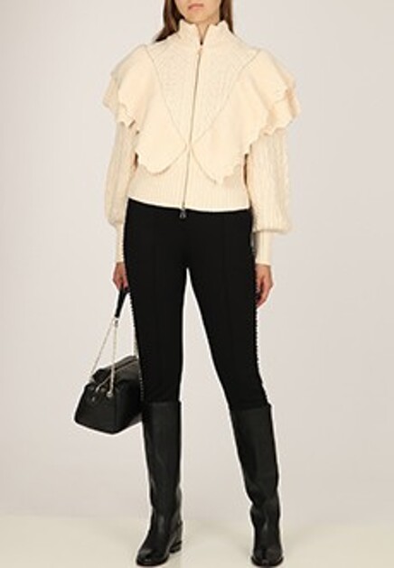 Черные облегающие спортивные брюки TWINSET Milano