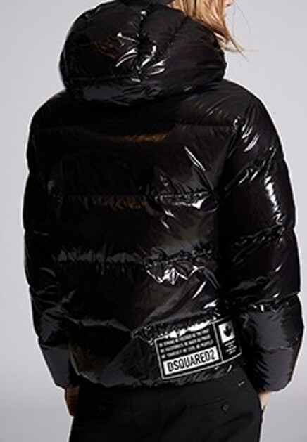 Черный пуховик DSQUARED2