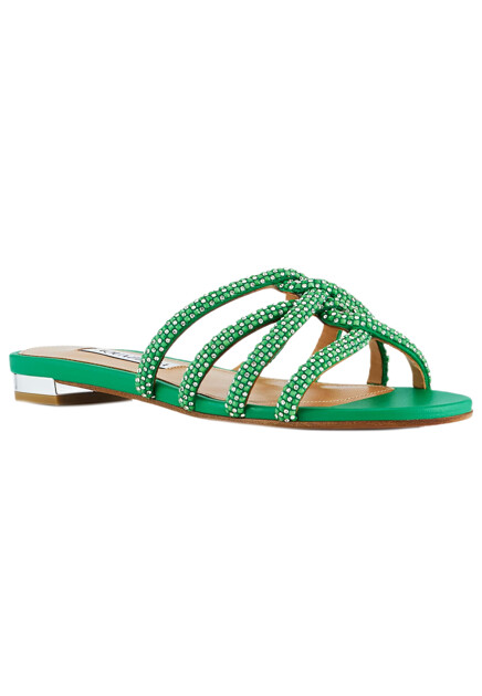 Сланцы AQUAZZURA  - Кожа