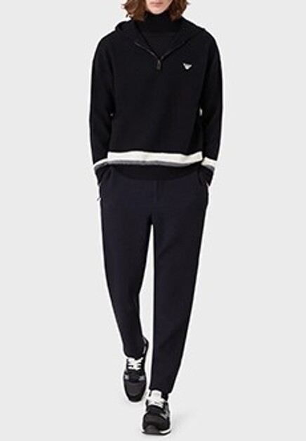 Водолазка с контрастными вставками EMPORIO ARMANI