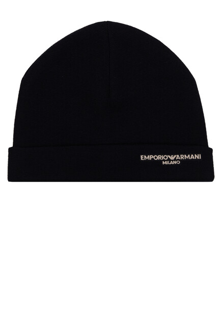 Шапка с логотипом EMPORIO ARMANI