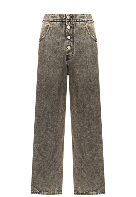 Джинсы с мятым эффектом ткани  MM6 Maison Margiela