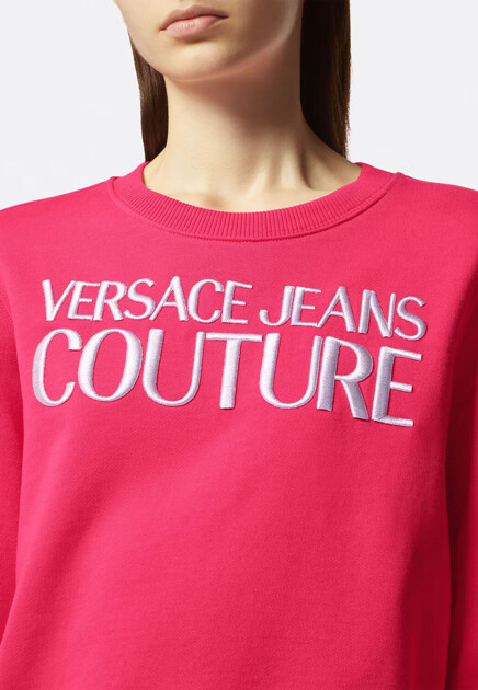 Свитшот VERSACE JEANS COUTURE  - Хлопок - цвет розовый