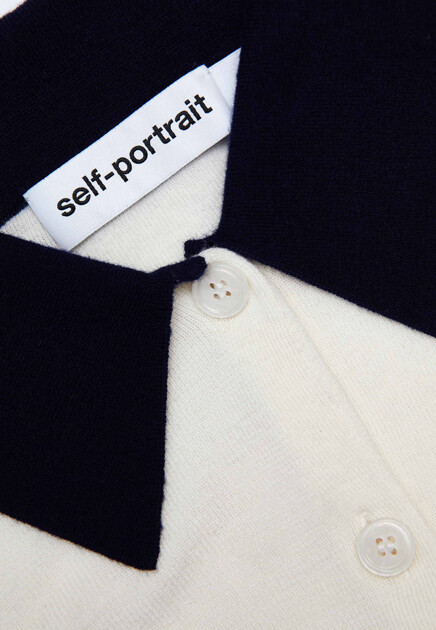 Кардиган SELF-PORTRAIT  - Шерсть - цвет белый