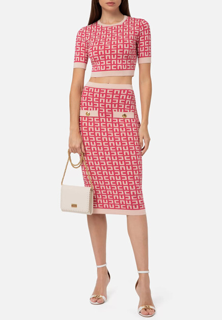 Костюм ELISABETTA FRANCHI  - Вискоза, Полиамид - цвет розовый