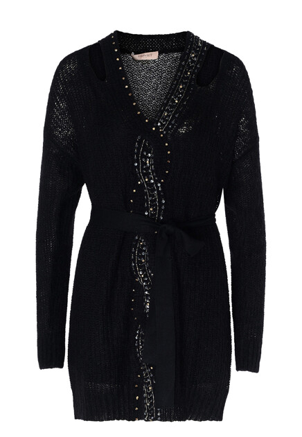 Трикотажное платье с декором из пайеток  TWINSET Milano