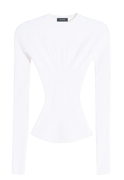 Джемпер в рубчик  MUGLER