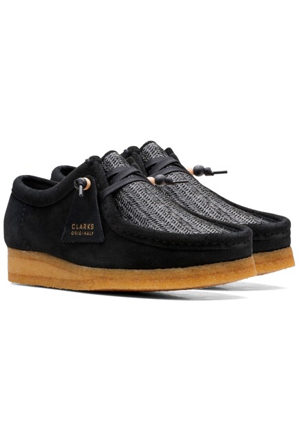 Замшевые полуботинки с плетением CLARKS ORIGINALS - ВЕЛИКОБРИТАНИЯ