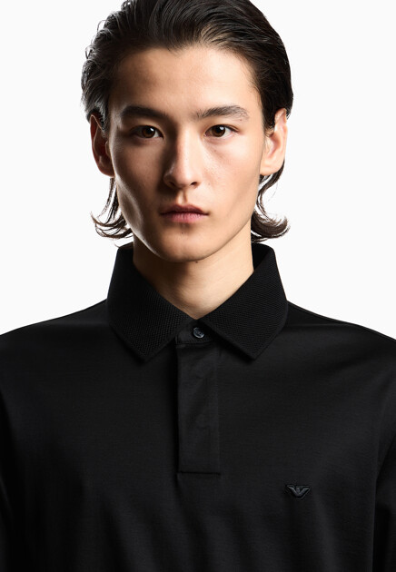 Поло EMPORIO ARMANI  - Хлопок, Лиоцелл